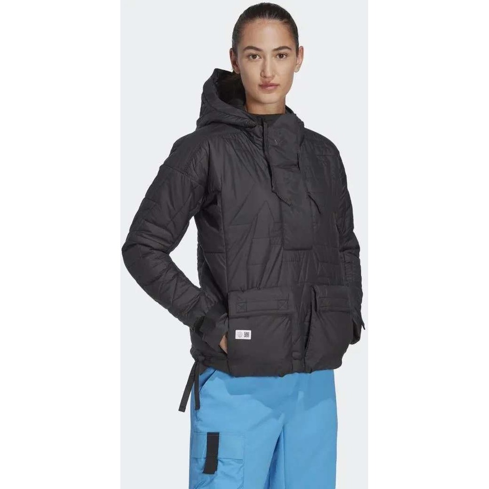NWT Adidas Anorak Womens Medium Black Terrex MTBR Insulated HE7066 Gorpcore $210